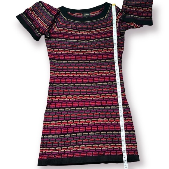 Laundry by Shelli Segal Merino Wool Mix Metallic Sweater Dress sz S - Picture 9 of 13